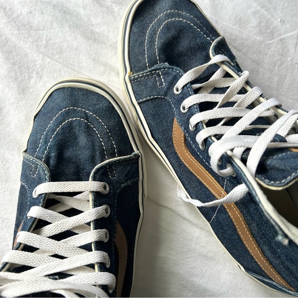 High Top Men’s Vans Denim and Brown - Picture 5 of 8
